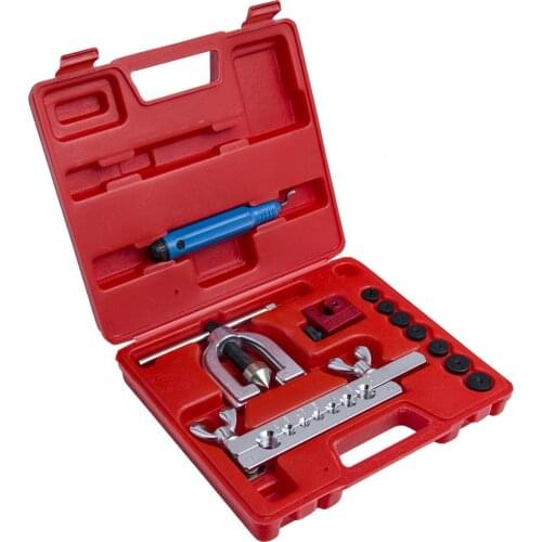 SAE Standard Double Flaring Brake Line Tool Kit & Mini Pipe Cutter Car Truck