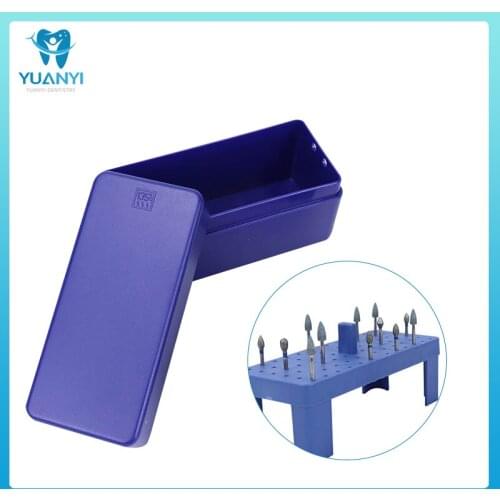 72 Holes Disinfection Box Autoclave Sterilizer Burs Endo Files Holder For Burs Dentist Instrument Aluminum Case
