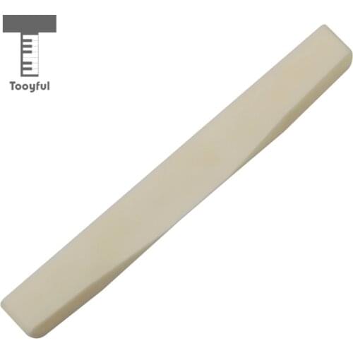 Tooyful Portable 1Pc Classical Guitar String Buffalo Bone Bridge Saddle for Acoustic Guitar Musical Instruments New White 75mm