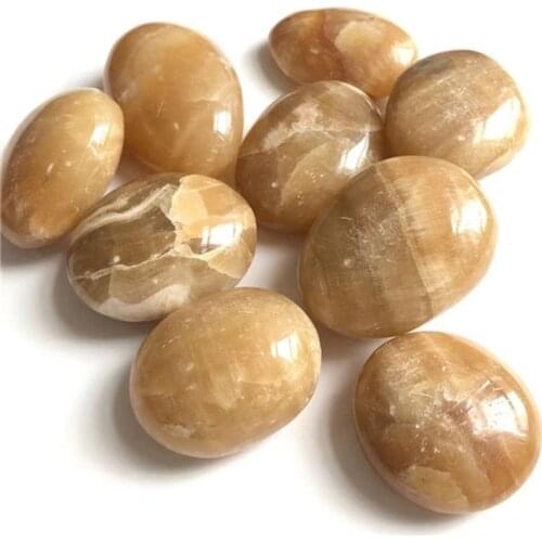 Topaz Palm Stones Crystals Healing Wholesale Natural Polished Gemstone For Decoration