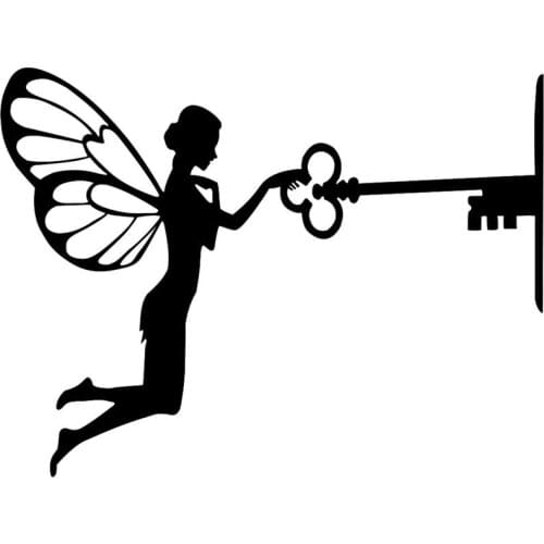 Fairy Elf Tree Plug Decoration Creative Metal Art Butterfly Elves Silhouette Tree Inserting Decoration Fairy Garden Decoration