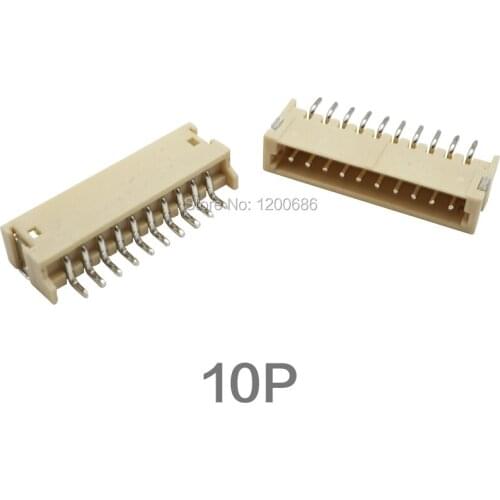 10P Vertical ZH1.5MM Connector SMD Connector Terminal Socket Mini Micro JST 1.5mm ZH 10-Pin Connector Plug