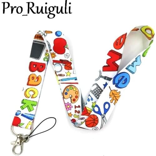 School supplies Neck Strap Lanyards ID badge card holder keychain Mobile Phone Strap Gifts decorations