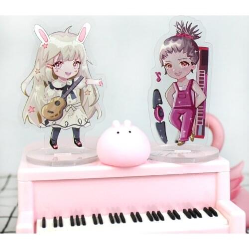 10cm Anime CAROLE & TUESDAY Acrylic Stand Model Toy Kawaii Anime Girls Action Figure Decoration Cosplay DIY Collectible Toy Gift