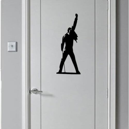 YOJA 10*25CM Freddie Mercury - Queen Classic Bedroom Door Stickers Wall Decorative Decal D1-0037