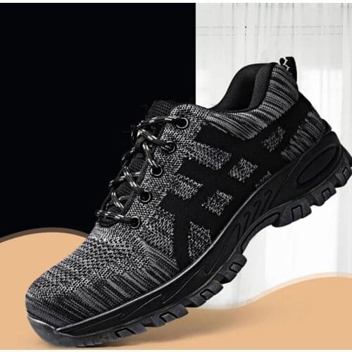 New Design Safety Work Shoes Boots For Men Anti-Smashing Steel Toe Boots Construction Shoes Safety Boots Work Sneakers