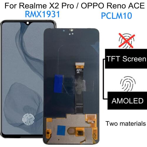 6.5" For Realme X2 Pro LCD Display Touch Screen Digitizer Assembly For Realme X2 Pro RMX1931 LCD