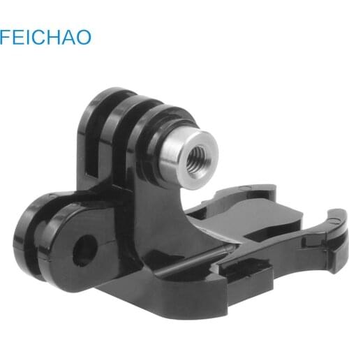 Aluminum Flat Surface Tripod Mount Adapter for All Gopro Hero 5 4 3 / SJcam / Yi Action Cameras with 1/4 Screw Hole Accessory