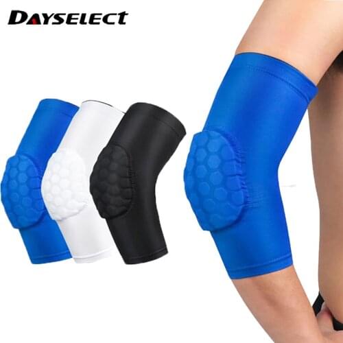 1Pair Sport Crashproof Elbow Pads Compression Arm Sleeves Protectors for Outdoor Basketball Football Bicycle Elbow Support Guard