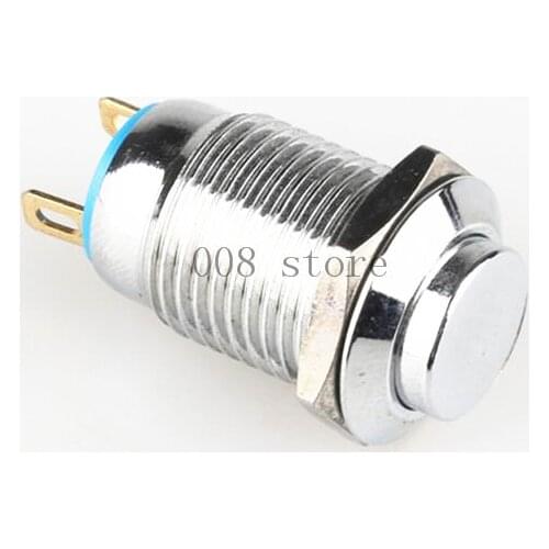 1pcs/lot 12mm Bulge Stainless Steel Metal L29 Push Button Switch Car Modification Horn Doorbell Automatic Reset Sell