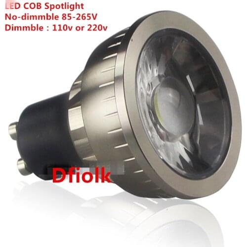 1pcs Super Bright Dimmable GU10 COB 9W 12W 15W LED Bulb Lamp AC110V 220V spotlight Warm White/Cold White led LIGHTING