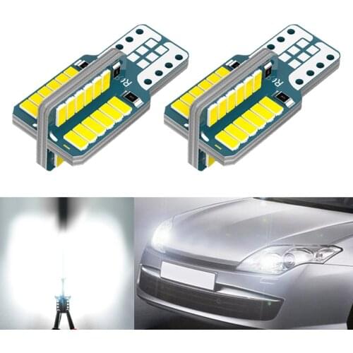 2x W5W T10 LED Bulbs Canbus For Car Parking Position Lights Interior Light For Skoda Superb Octavia A7 A5 2 Fabia Rapid Yeti