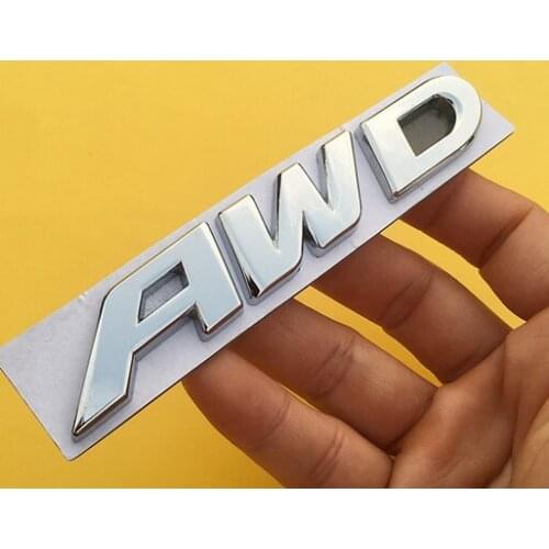 3D Metal AWD Auto Trunk Tailgate Emblem Badge Decals Sticker Car Accessories