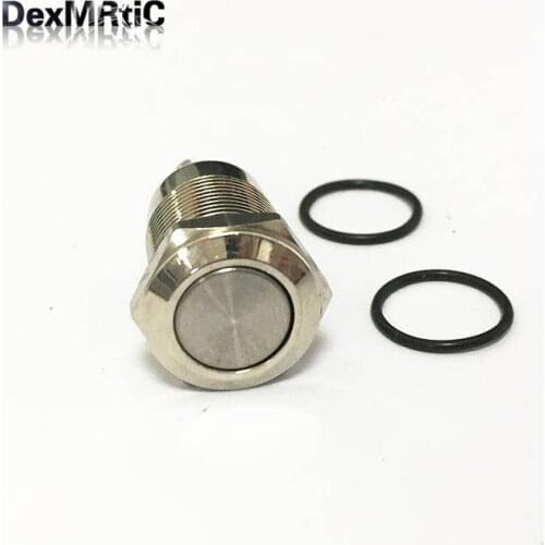 5pcs 12mm Starter Switch Boat Horn Momentary Steel Metal Push Button Switches