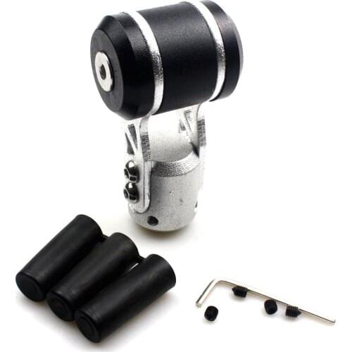 Aluminum Universal Manual Car Truck Gear Stick Shift Knob Shifter Lever Black Accessories