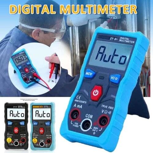 Automatic Digital Multimeter DC AC Voltmeter Wireless APP Control Tester Low Battery Voltage Indication Multimeter Blue / Black