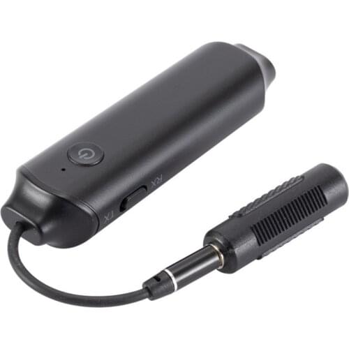 BT 5.0 Wireless Audio Adapter 2-in-1 Audio Receiver and Dual Mode Transmitter Portable Adapter Black