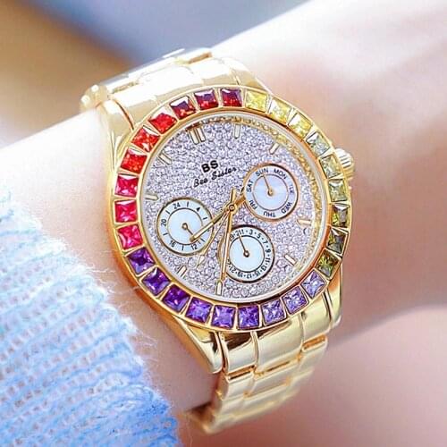 Watch Women Gift For The New Year Brand Luxury Diamond Watches Women 2020 Wrist Fashion Brand Classic Rhinestone Ladies Watches