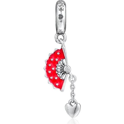 CKK Fits Pandora Bracelet Spanish Fan Beads For Jewelry Making Charms Sterling Silver 925 Original Bead Charm Kralen