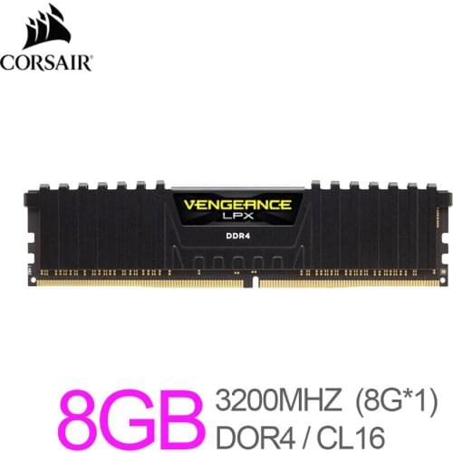 Corsair Vengeance LPX 8GB (1 X 8GB) DDR4 3200 (PC4-25600) C16 1.35V Desktop Memory - Black