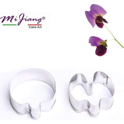 Pea Flower Petals Fondant Cake Mold Stainless Steel Pastry Cookie Cutters Cake Decorating Tools Kitchen Baking Accessories A364