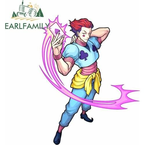 EARLFAMILY 13cm x 10.2cm For Hunter X Hunter Car Decal Custom Printing Car Stickers Sunscreen Vinyl Material for SUV JDM ATV SUV