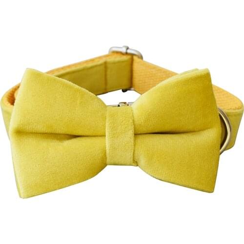 Flannelette 04s Personalized Yellow Velvet Cotton Quality Fabric For Small, Medium Large Custom Metal Parts Pet Accessory