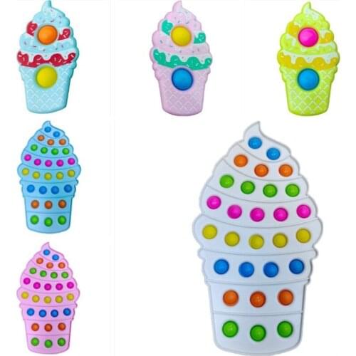 Push Bubble Sensory Fidget Toys Simpl Dimmer Special Needs Stress Relief Silicone Poppet Toys Squeezed Stress For Kids Adults