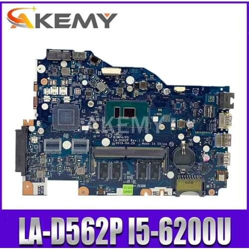 LA-D562P mainboard For Lenovo 110-15isk Laptop motherboard LA-D562P I5-6200u CPU 4GB Test work 100% original