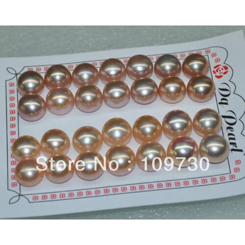 Hot sell Noble GORGEOUS!Natural Iridescent 14pairs AAA11mm high luster pearl& earring