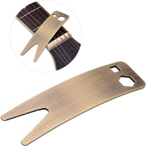 Multifunctional Guitar Spanner Wrench Guitar Maintenance Tool With 1 Square Hole 1 Hexagonal Hole for Guitar Accessories Parts