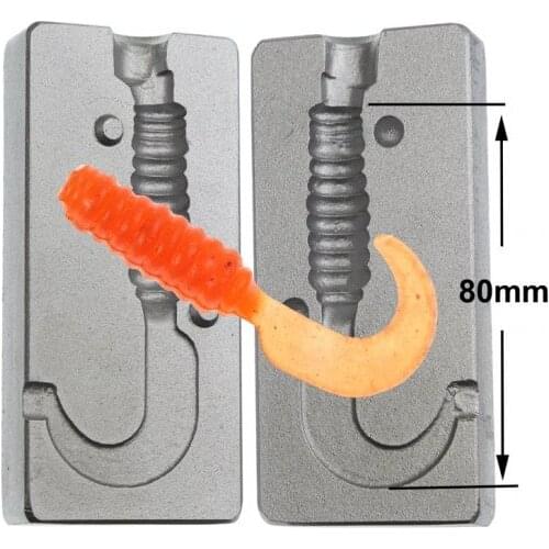SOFT LURES MOULDS mold SOFT baits Twister mm.mm.80 P506