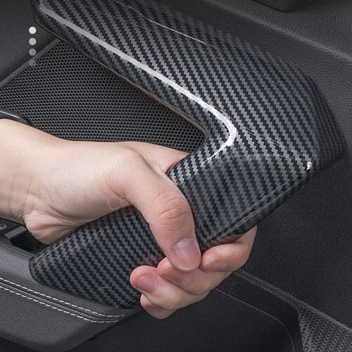 For Audi A3 8Y Interior Door Handles Cover Protector Carbon Fiber Style Car Interior Door Handles Fit audi A3 2021 Accessories