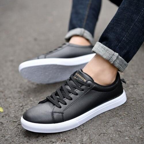 New Men White Flat Shoes Lace-up Comfortable Sneaker for male tenis masculino adulto Top Quality Men Casual Shoes NanX453