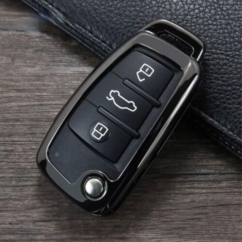 OUIO Zinc alloy Car Remote Key Cover Case Shell for Audi A3 8V A1 A4 A5 A6 A7 TT Q3 Q5 Q7 R8 S6 S7 S8 SQ5 RS5 Auto Accessories
