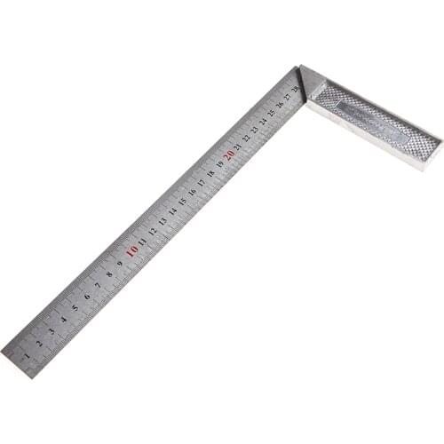 Portable 1Pc 30cm Stainless Steel Right Measuring Angle Square Ruler