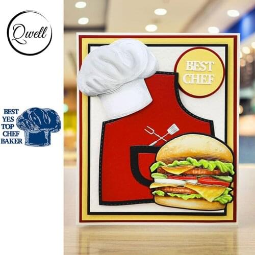 QWELL Chefs Hat Metal Cutting Dies for Scrapbooking and Card Making Paper Embossing Craft New 2019 die cuts
