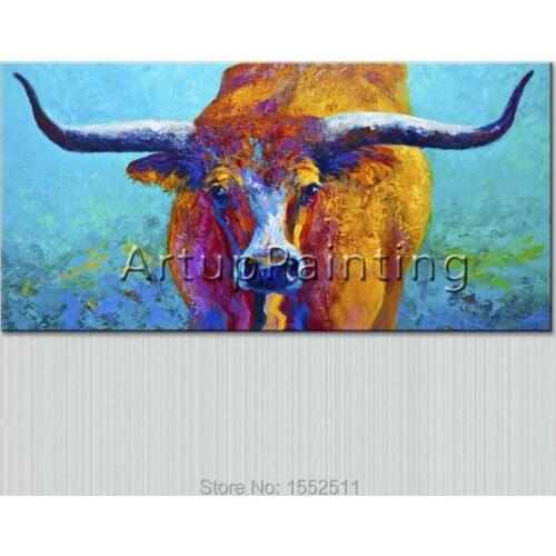 Modern abstract gazelle oil paintings on canvas pop art animals pop art wall pictures for living room home decor 3