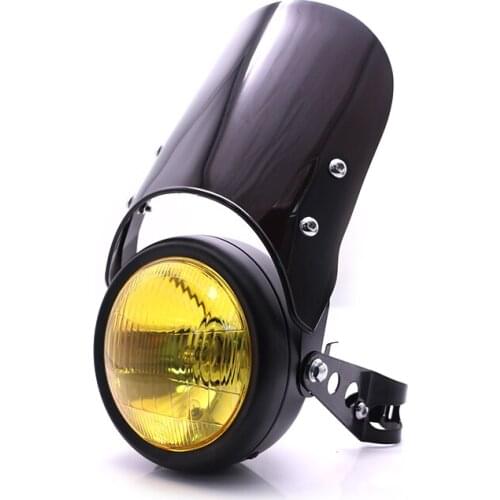 Motorcycle Head light Windshield 35-46mm Headlight Mount Brackets Offroad Touring Cruiser Chopper Cafe Racer Old School Bobber