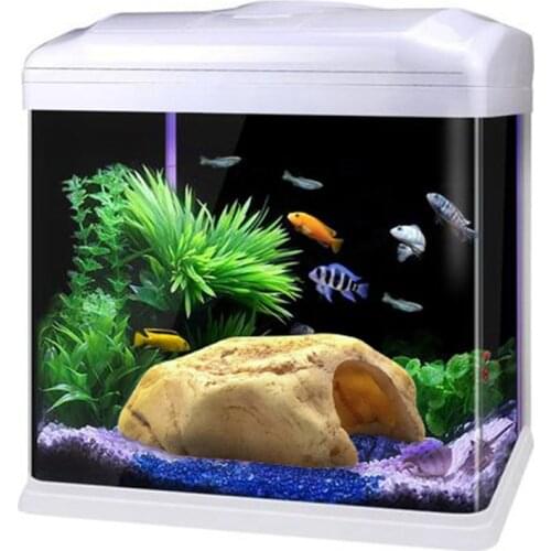 Reptile Hideout Cave Decoration Fish Tank Aquarium Resin Decoration Simulated Yellow Wax Stone Escape Hole