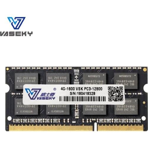 Vaseky Ram DDR3 4GB 1600 MHz Notebook Memory 204pin 1.5V sell 2GB/4GB/8GB New DIMM Notebook Full Compatibility Memory