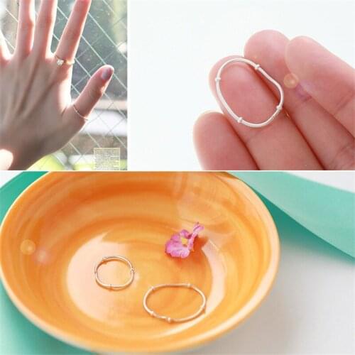 Magic Ikery 2015 The Best Popular Wholesales Silver Color Imported Brand Customized fashion Simple Round O Rings HG1013