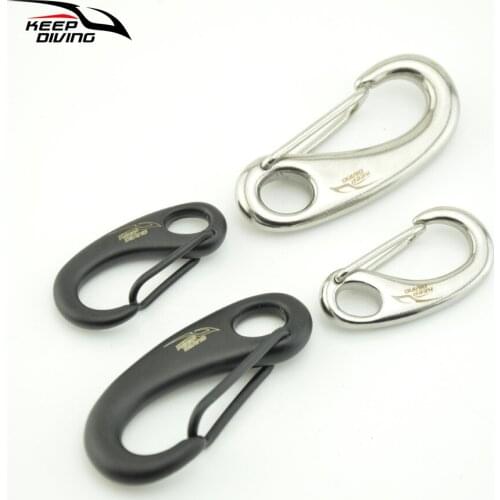 50MM 70MM Stainless Steel Diving Snap Buckle Single Head Clip Hook Bolt Snap Scuba Diving Buckle Kayak Paddle Leash Accessories