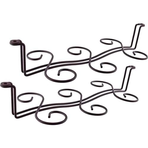 2 Pack Wine Glass Rack Under Counter,Stemware Rack Under Cabinet Wine Glass Hanging for Kitchen Bar Glasses Rack