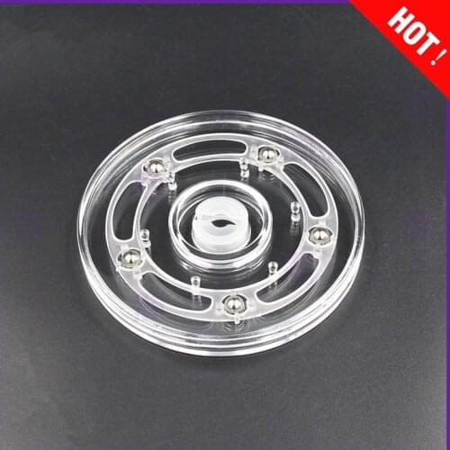 4inch Transparent acrylic rotary turntable display swivel plate furniture parts rack rotating base swivel plate