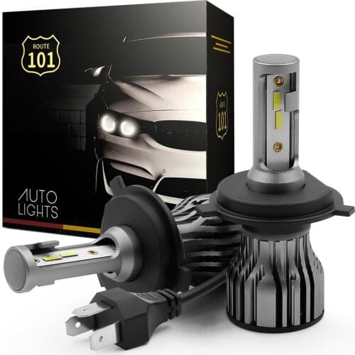 Route101 H4 LED Light Bulbs on Cars 12V HB2 9003 Auto Lamp Headlight 6000K White Hi/Lo High Low Beam Diode Headlamp Lighting
