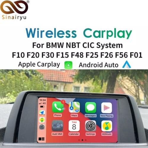 Wireless Apple CarPlay Android Auto for BMW NBT F10 F20 F30 X1 X3 X4 X5 X6 F48 F25 F26 F15 F56 MINI Series1 2 3 4 5 6 7 Air play