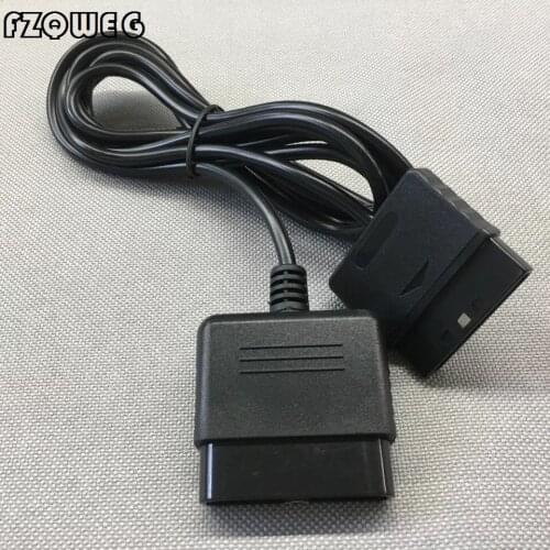 FZQWEG Black Controller Extension Cable Cord For Sony PS1/PS2 Slim line Playstation 1 playstation 2 Console