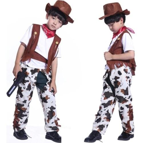 Halloween Party Cowboy Costume For Adult Cowboy boys and girlsme Pretty Cowgirl Cosplay Western Dress Suit Carnival West Cowboy
