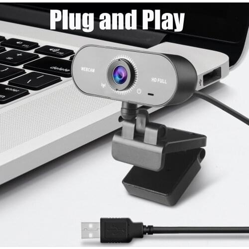 1080P 2K 4K Webcam Mini Computer PC WebCamera with Microphone Rotatable Cameras for Live Broadcast Video Calling Conference Work